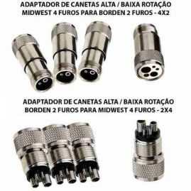 Adaptador Para Canetas Alta / Baixa Rotao : 4x2 Ou 2x4